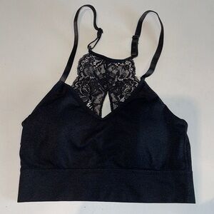 Marilyn Monroe Black Lace Back Detail Bralette